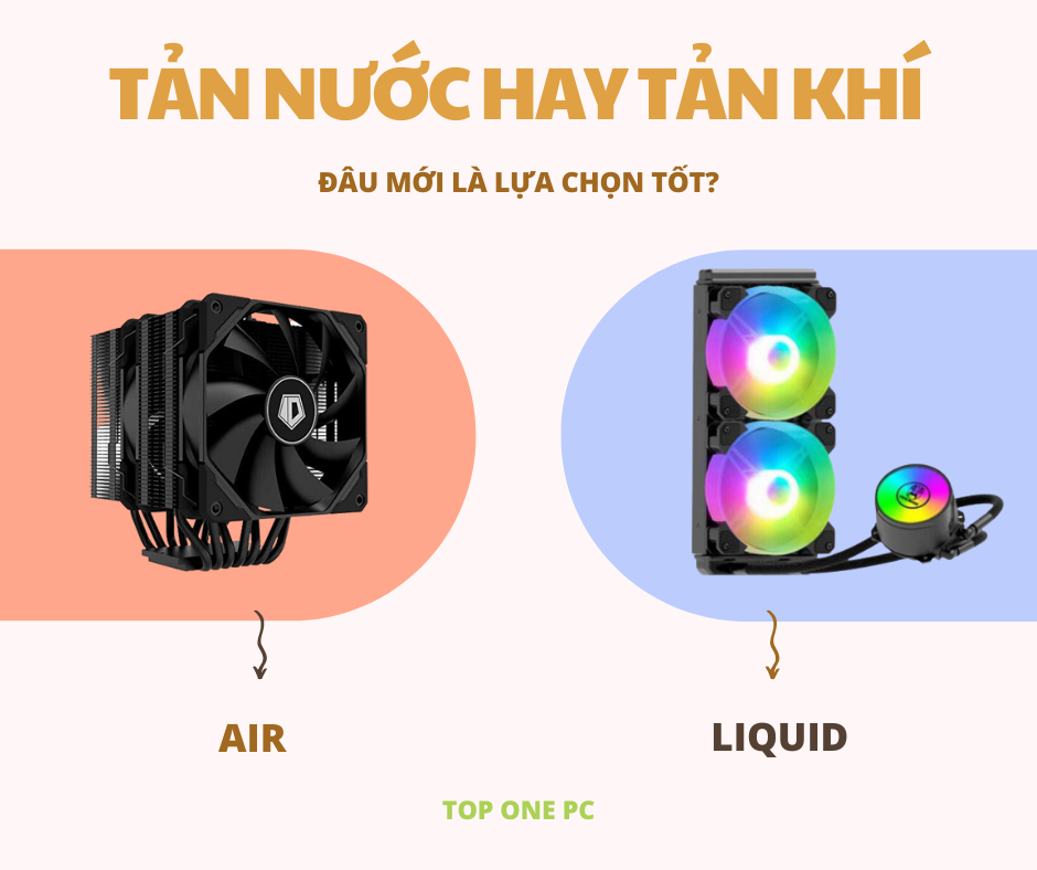 Tản nhiệt khí vs Tản nhiệt nước: Tản nhiệt nào giúp máy chơi game mát hơn?